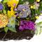 16" Mixed Wild Flower & Foliage Hanging Spring Wall Basket